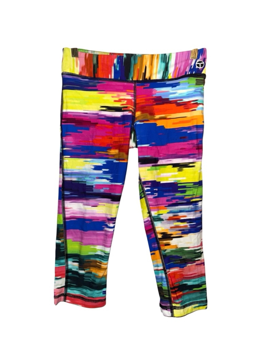 Trina Turk Bright Multicolor capri Cropped Leggings, yoga, 🧘🏻‍♀️ gym